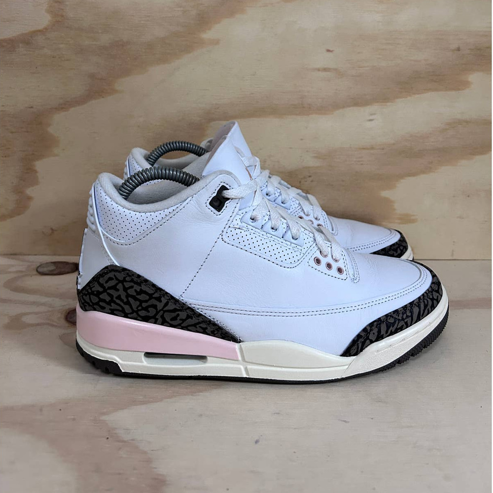 Nike - Air Jordan 3 Neapolitan - Sneakers - White/Pink - Women's - 8 -CK9246-102